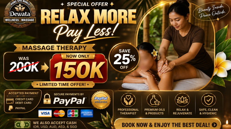 dewata massage home service banner